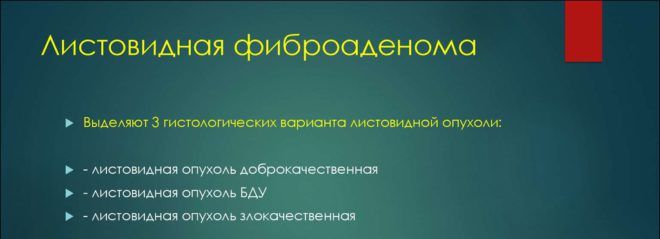 Листовидная фиброаденома